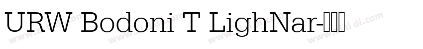 URW Bodoni T LighNar字体转换